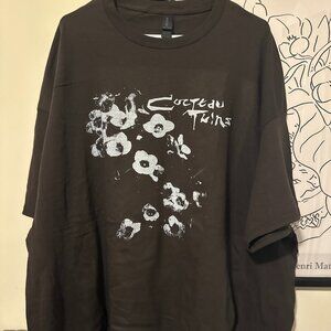 Cocteau Twins Band Tee Graphic T-Shirt Dark Brown Gildan